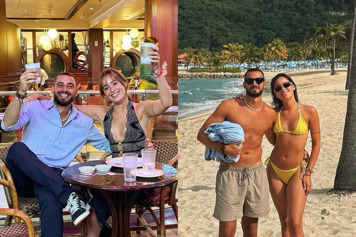 Crucero y playa, postales de las románticas vacaciones de "occhiamin" (Foto: Instagram @nicoocchiato)
