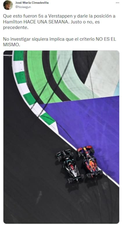 Cruces en las redes por el final entre Verstappen y Hamilton en la F1