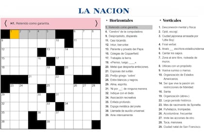 Crucigrama LN Juegos