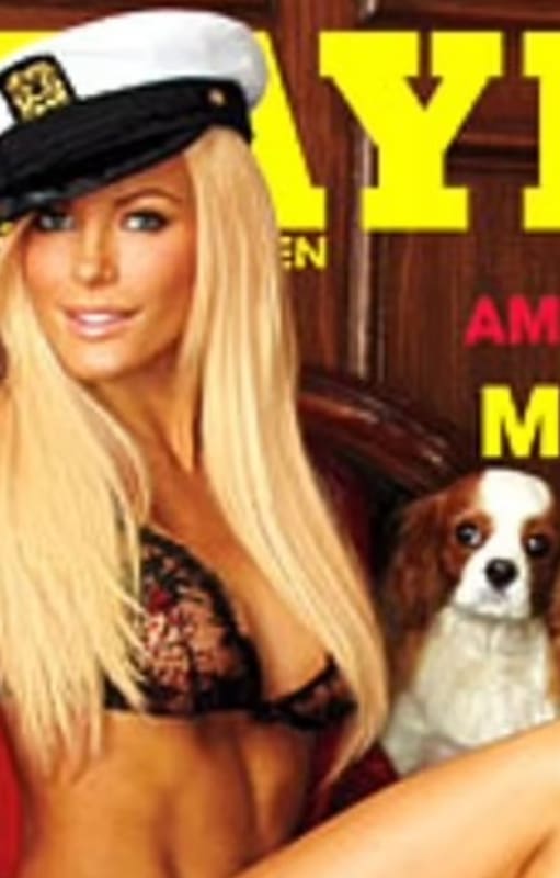 Crystal Hefner, la tercera esposa de Hugh Hefner, en una de las primeras tapas de Playboy que realizó