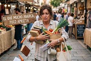 Cuál es el curioso origen del refrán popular “El que mucho abarca, poco aprieta” (Imagen ilustrativa generada por IA)
