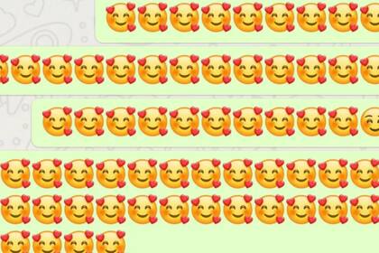 Cuál es el significado real del emoji de la cara sonriente con corazones en WhatsApp