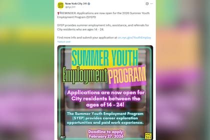 Cuál es la fecha límite para inscribirse al programa de empleo juvenil de verano en Nueva York