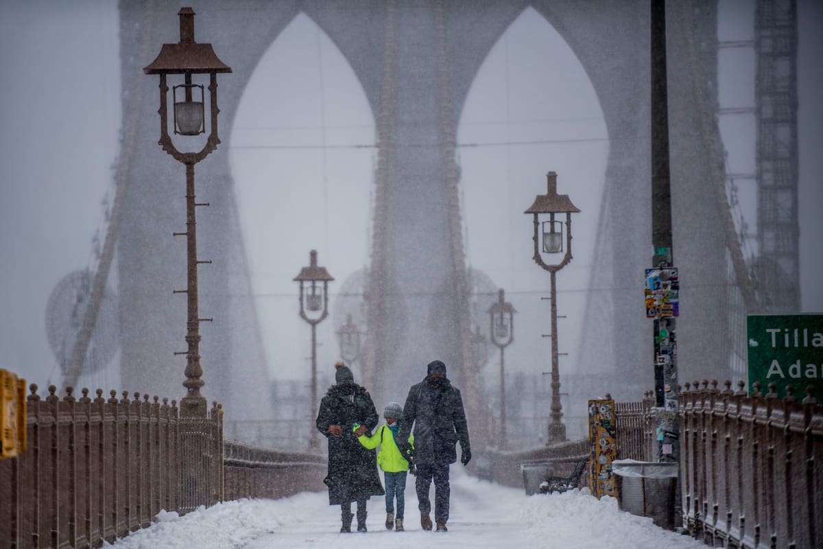 Cuáles son las zonas con mayor riesgo de nevadas en Nueva York este jueves 6 de febrero (AP Foto/Brittainy Newman, archivo)