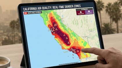 Cuáles son las zonas con peor calidad del aire actualmente en California