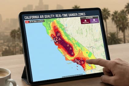 Cuáles son las zonas con peor calidad del aire actualmente en California