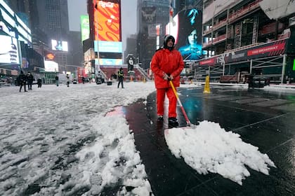 Cuándo caerá nieve en Nueva York (AP Foto/Richard Drew)