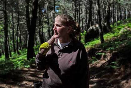 Cuando Isabel Jiménez empezó a extraer resina hace tres años, los hombres pensaron que solo duraría unas semanas.