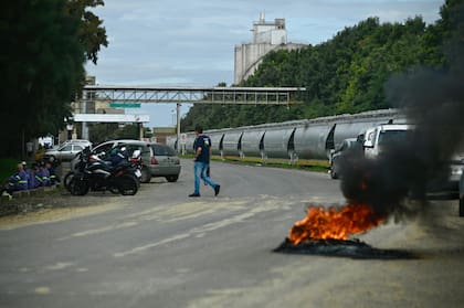 Cuando la Ley Bases se trató en Diputados hubo piquetes en las terminales portuarias