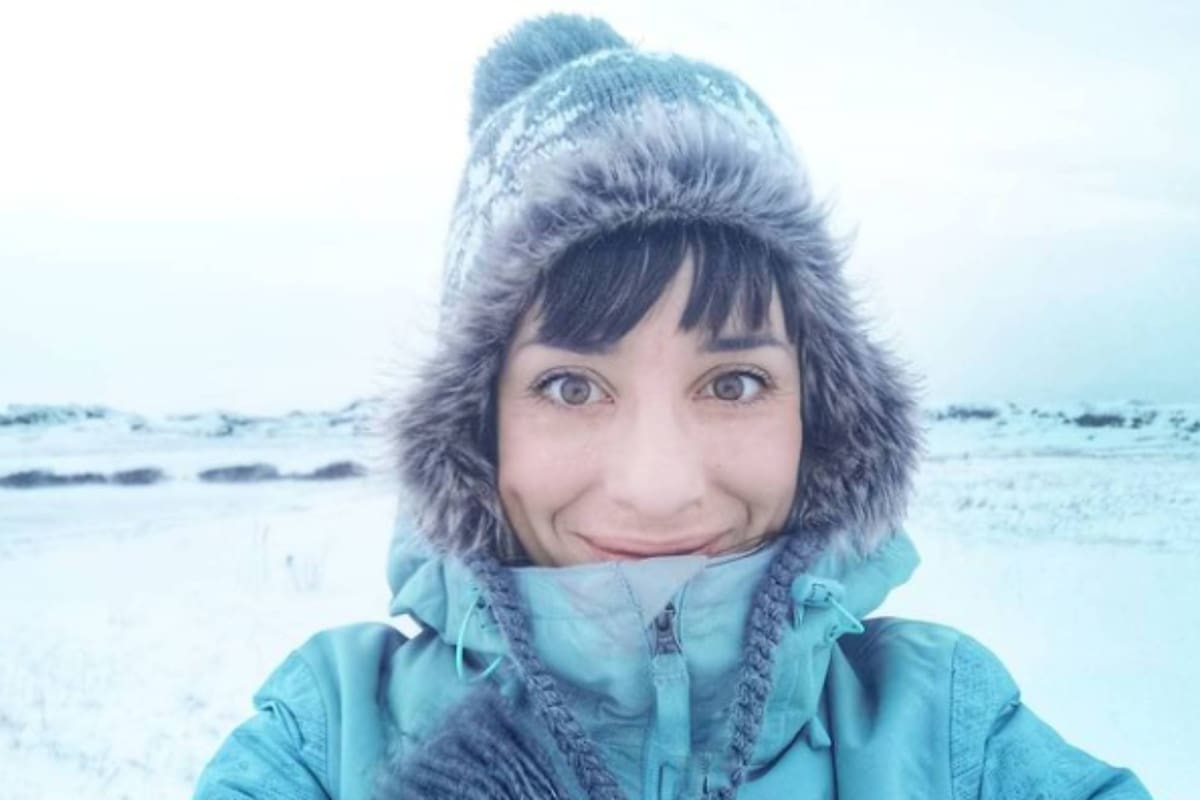 Cuando llegó al Ártico, comenzaron las noches polares donde todo es oscuridad las 24 horas.