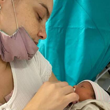 Cuando todavía estaba internada en neonatología