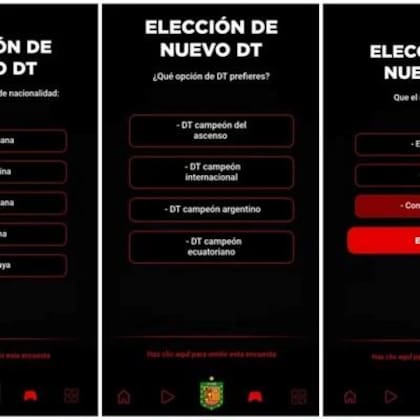 Cuando un hincha abría la aplicación de Deportivo Cuenca, se encontraba con algunas de estas alternativas