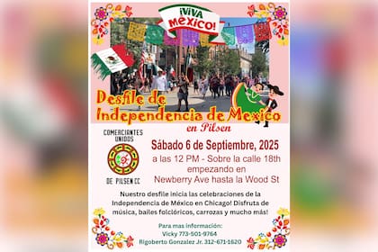 Cuándo y dónde será el desfile de México en Pilsen