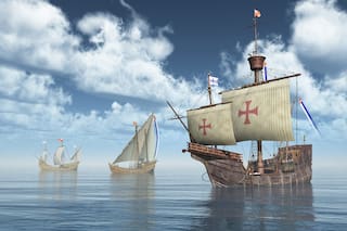 ¿Cuál fue la nave capitana de Cristóbal Colón en su primer viaje?
