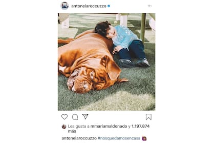 Cuarentena: Antonela Roccuzzo y su mensaje en redes sociales para concientizar acerca del coronavirus. Captura de Intagram