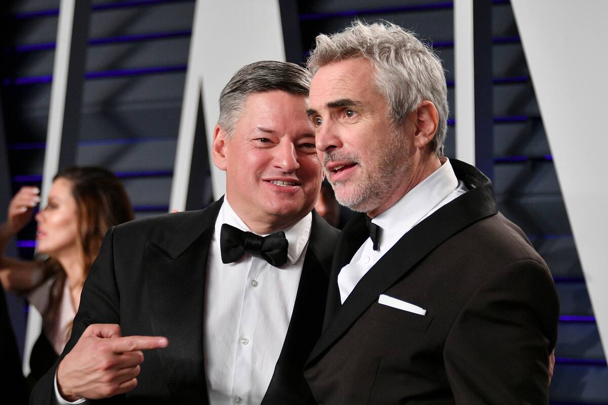 Cuarón y Sarandos festejaron los éxitos de Roma