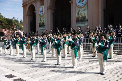 Cuatro bandas militares tocaron música durante la jornada