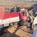 Cuatro camiones chocaron en cadena sobre un puente en la ruta 51: murió un joven de 32 años