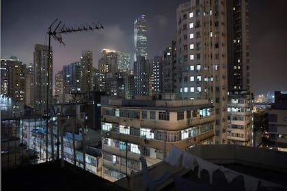 Una visión general de edificios en el distrito de Yau Tsim Mong, un lugar popular para las unidades subdivididas