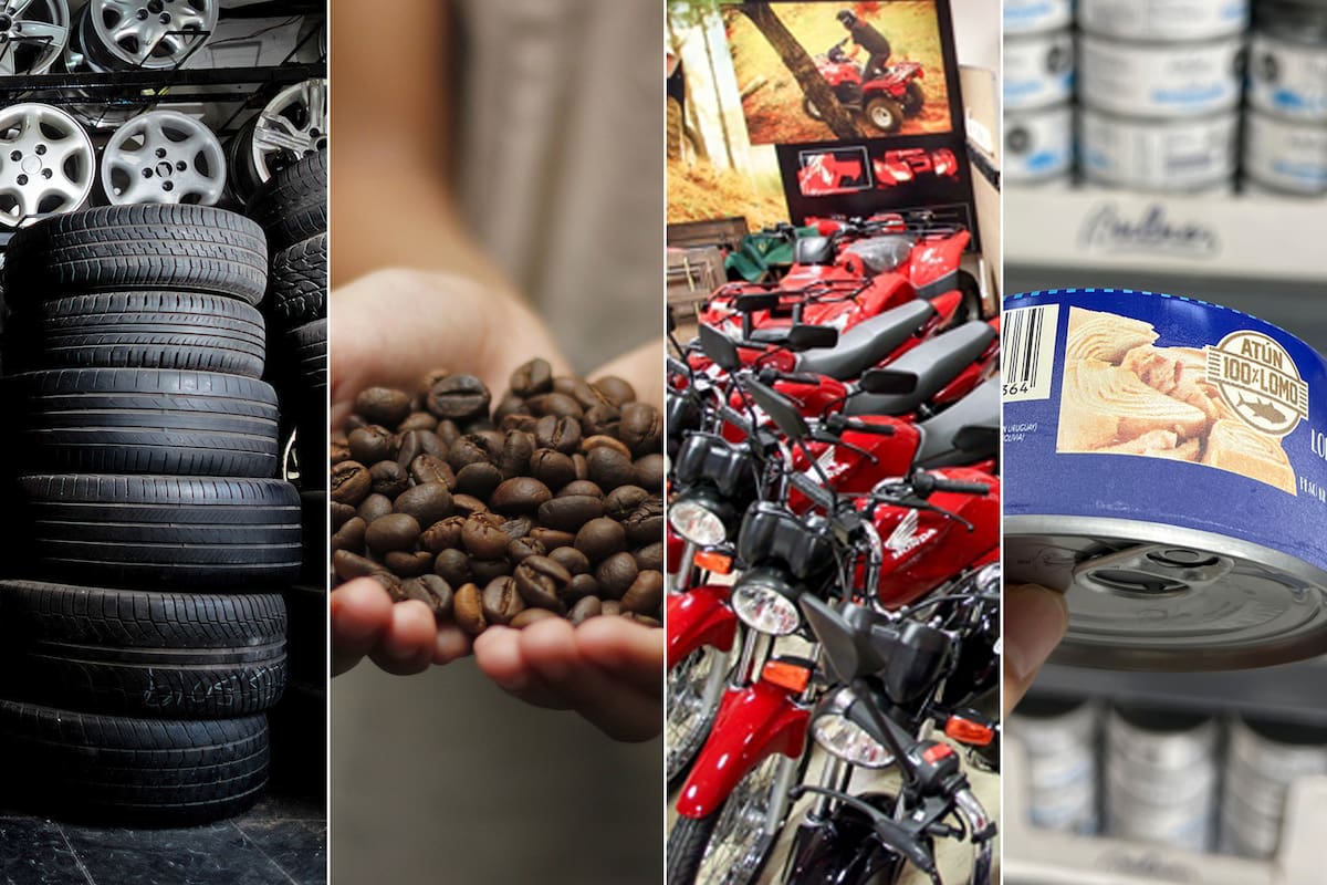 Cubiertas, café, motos, atún, algunos de los productos alcanzados por la norma oficial sobre baja de aranceles a las importaciones