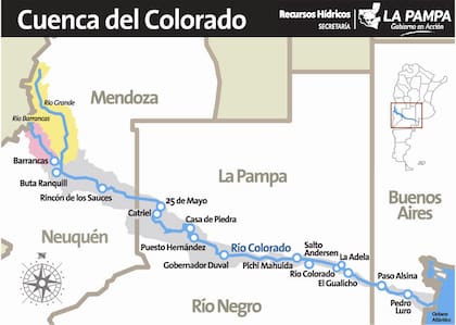 Cuenca del Río Colorado. Gentileza La Pampa.