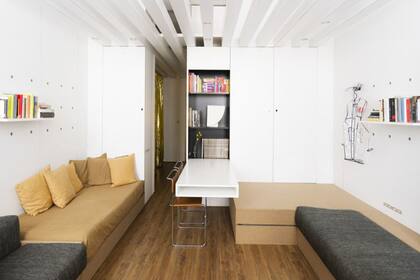 Cuenta con 42 metros cuadrados, y se encuentra en el distrito de Oltrarno de Florencia