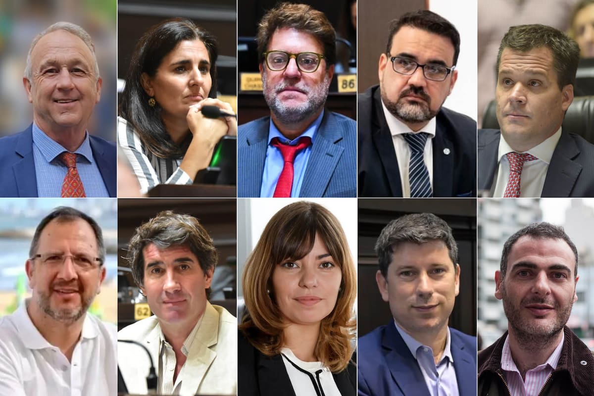 Cuervo, Etchecoin, Garciarena, Luayza, Forchieri, Perechodnik, Civale, Braga, Domenichini, y Urreli, algunos de los diputados de los bloques opositores que respaldaron la ley de endeudamiento