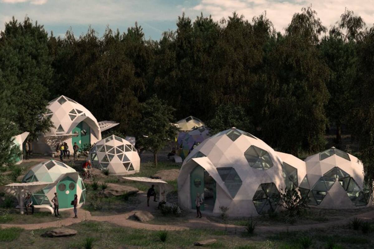 Cuesta 40 por ciento menos que una construcción tradicional, es resistente al fuego y refleja más del 80 por ciento del calor del sol