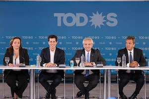 Cumbre del Frente de Todos en la sede del PJ