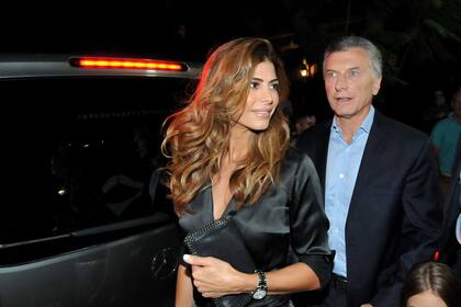 Mauricio Macri y Juliana Awada en uno de los cumpleaños de la diva