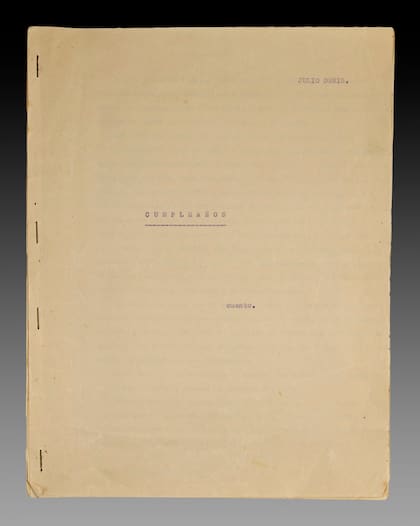 "Cumpleaños", otro cuento inédito fechado en Bolívar en 1937 es una de las "joyas" del lote que se subastará en octubre