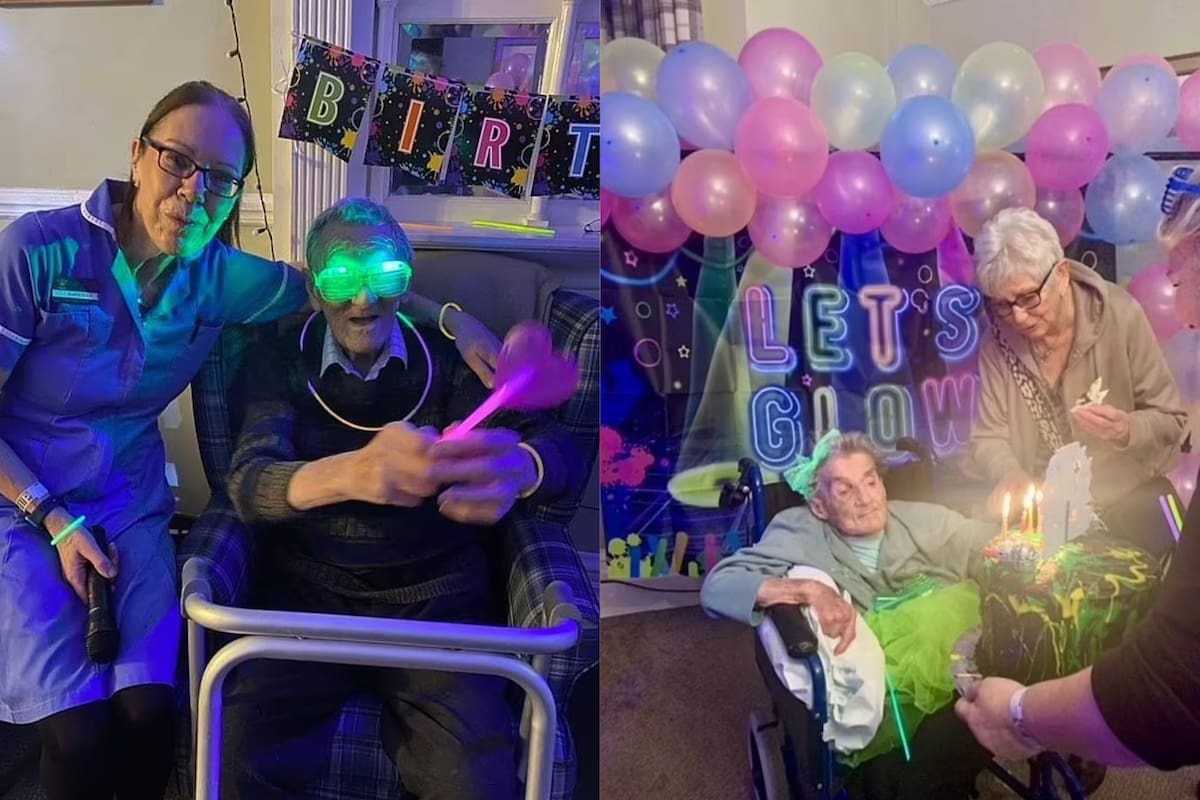 Cumplió 103 y le hicieron una especial celebración en el hogar de ancianos en el que vive