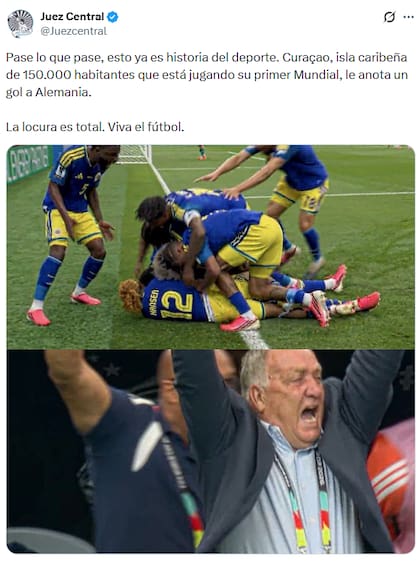 Curazao se lo empató a Alemania y estallaron los memes