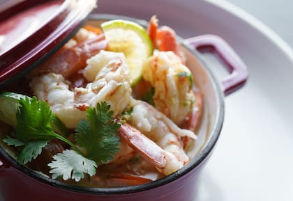 Curry de langostinos