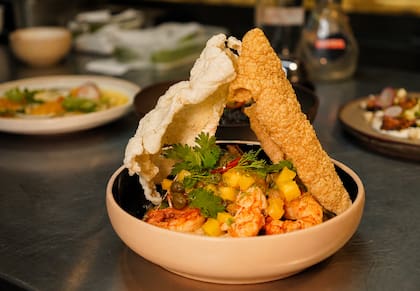 Curry de langostinos