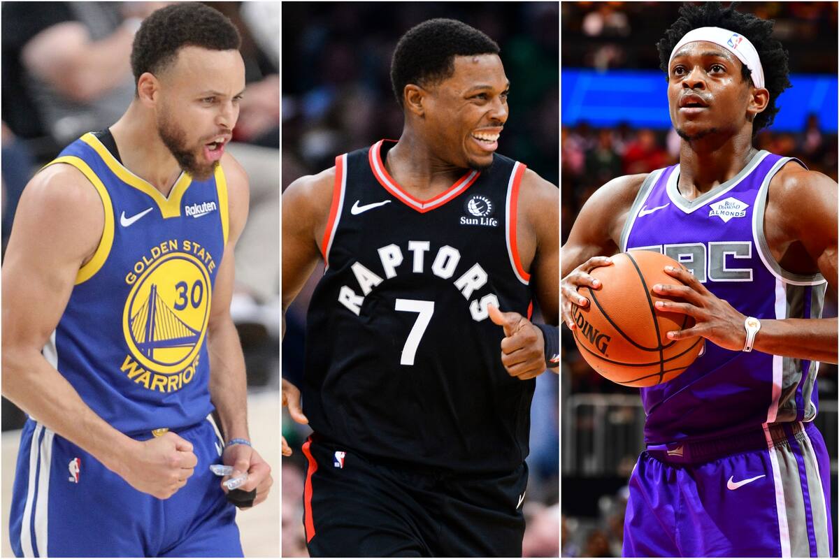 Curry, Lowry y De Aaron