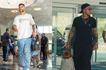 Cuti y Enzo llegaron desde Inglaterra para sumarse a la Selección (Foto: @afaseleccion)