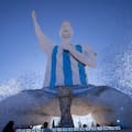Una nueva estatua de Messi desata una polémica