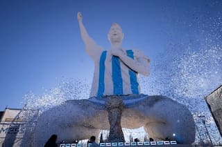 Una nueva estatua de Messi desata una polémica