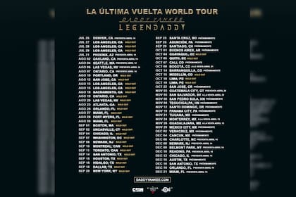 Daddy Yankee recorrerá más de 10 países (Foto Daddy Yankee)