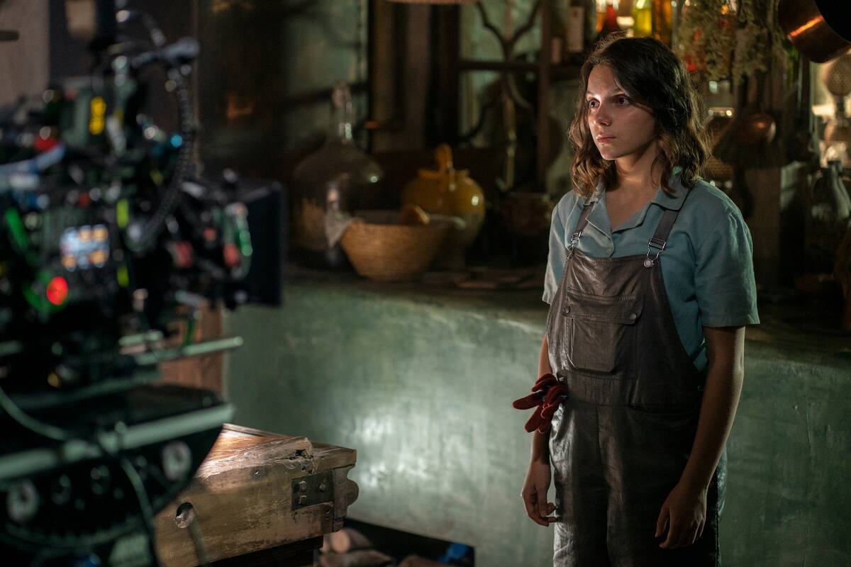 Dafne Keen en pleno rodaje de la segunda temporada de His Dark Materials