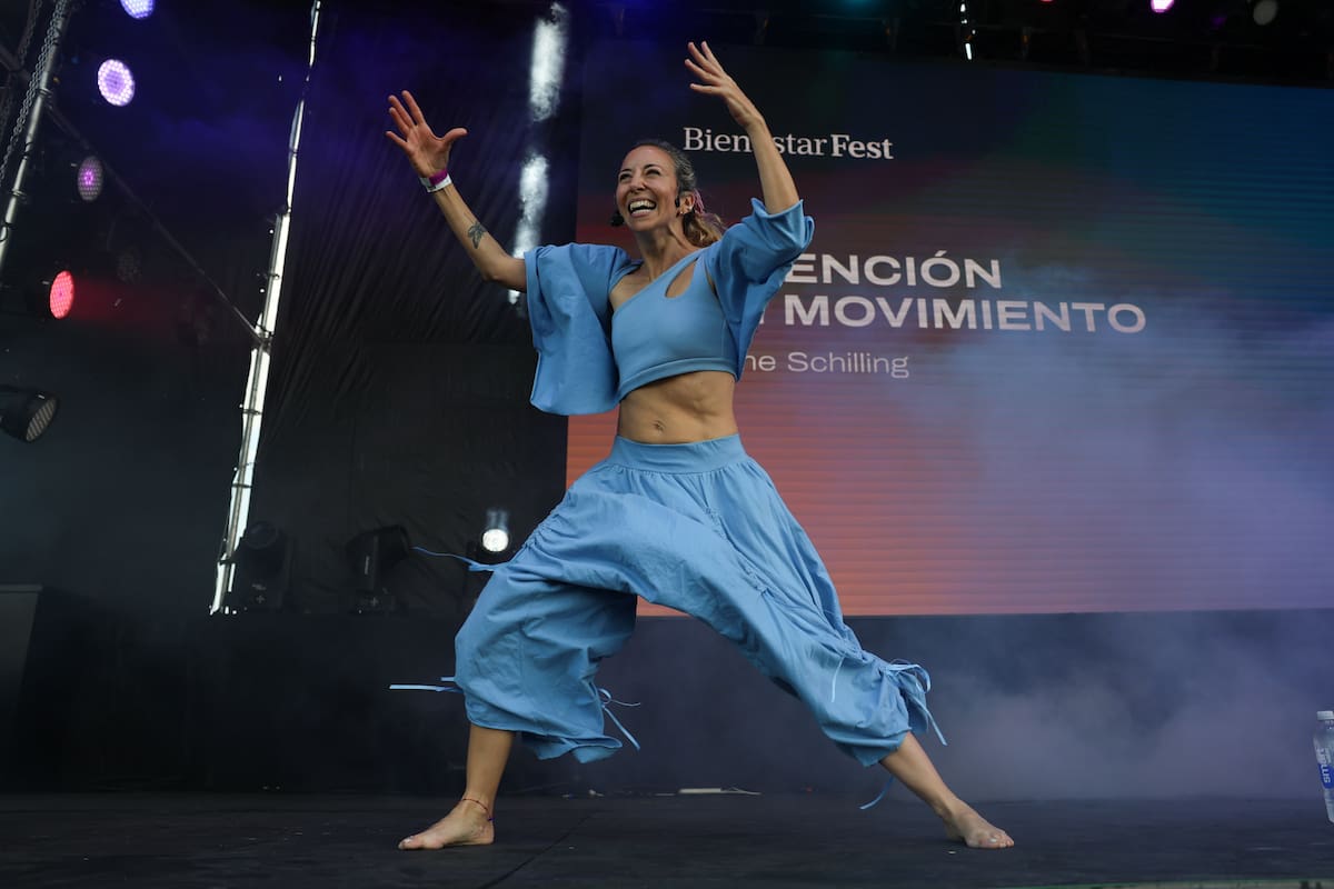 Dafne Schilling propuso conexión, libertad y emoción en una práctica que ya es mucho más que una clase