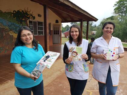 Daisy Aranda, docente de la escuela Paraje Alecrín Misiones