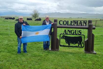 Dale Hummel y Larry Coleman, los ganaderos norteamericanos que tienen genética bovina argentina de La Rubeta