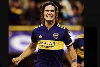 "Dale Venite Pela!", el posteo de Cristian Cavani, hermano del delantero uruguayo que hace tiempo es la obsesión de Juan Román Riquelme para Boca