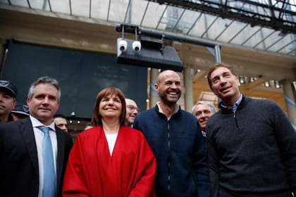 DAlessandro, Bullrich, Dietrich y Santilli presentaron el plan de control en Retiro