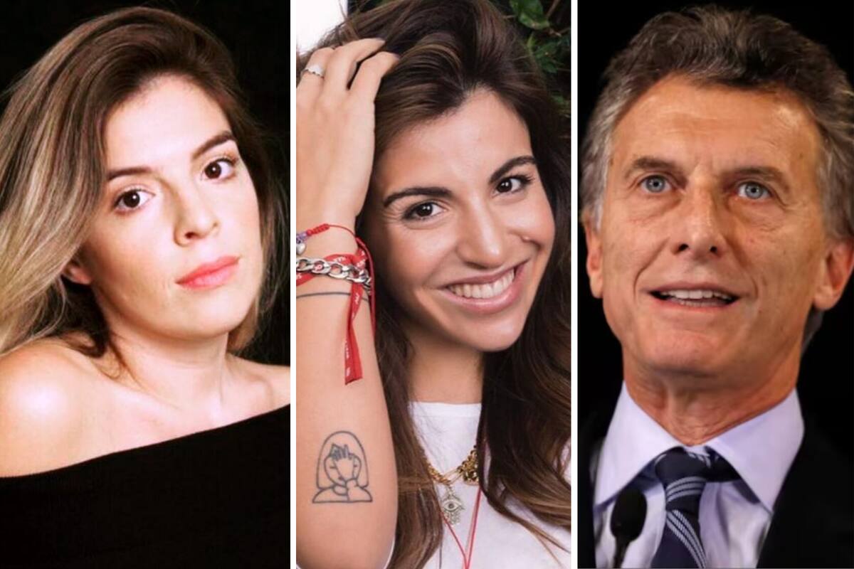 Dalma y Giannina Maradona cruzaron a Mauricio Macri.