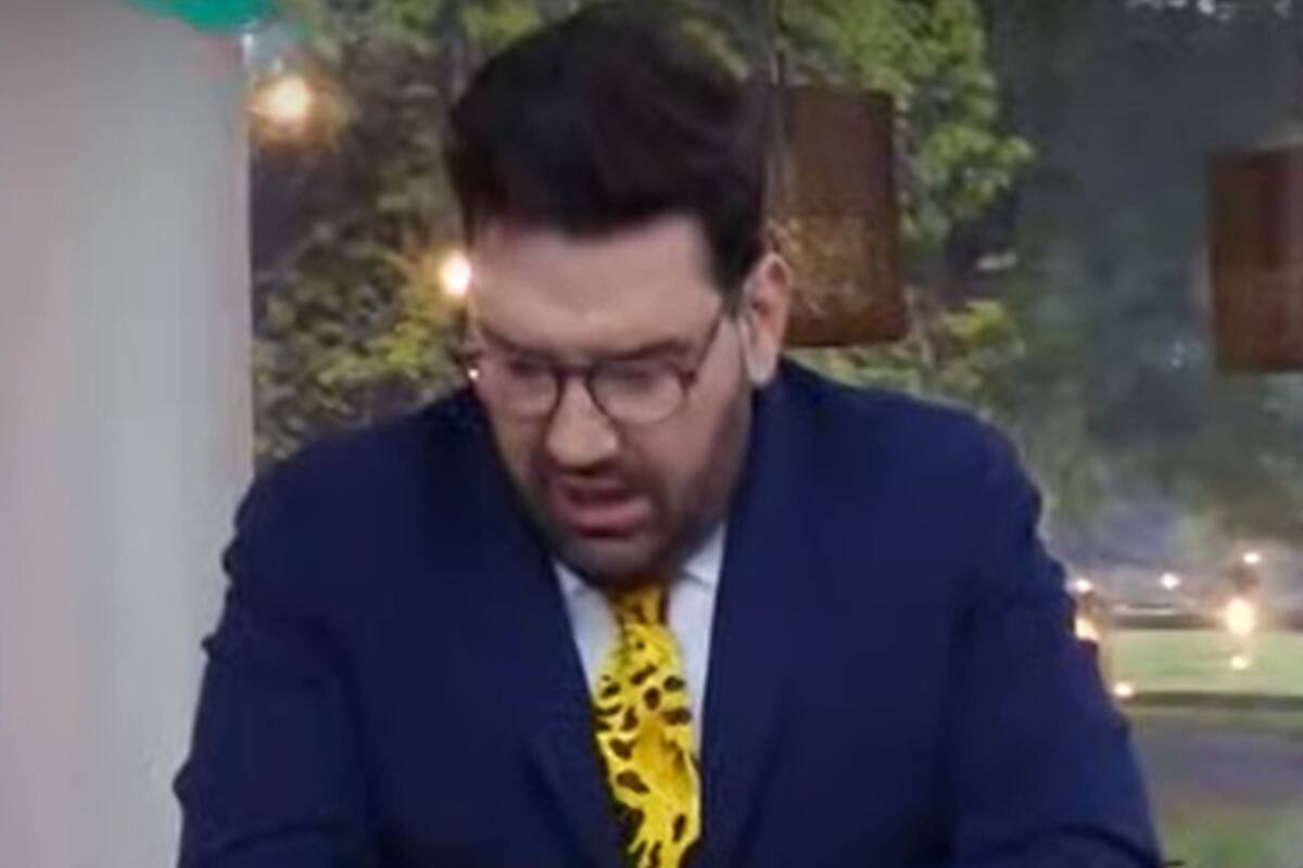 Damián Betular quiso ayudar a una participante en Bake Off Argentina y terminó manchado de chocolate