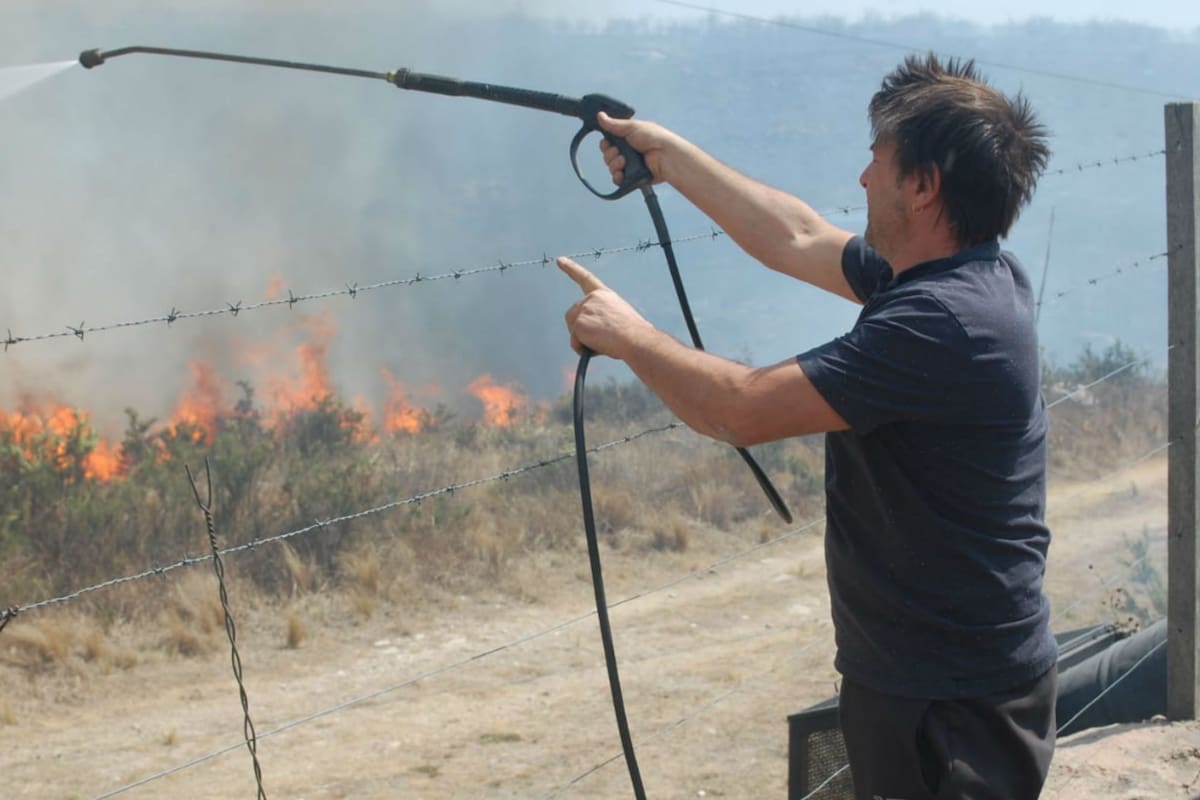 Damián De Santo está viviendo horas desesperantes a raíz de los incendios en Córdoba