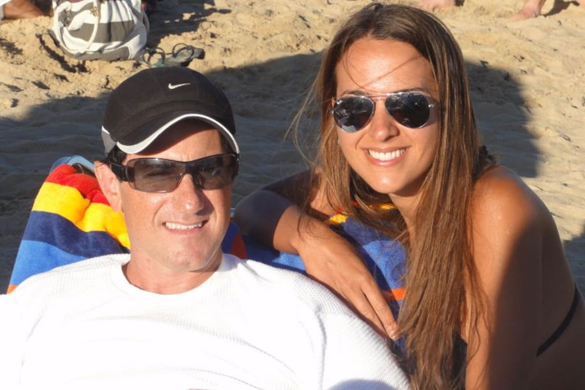 Damián Stefanini junto a su esposa